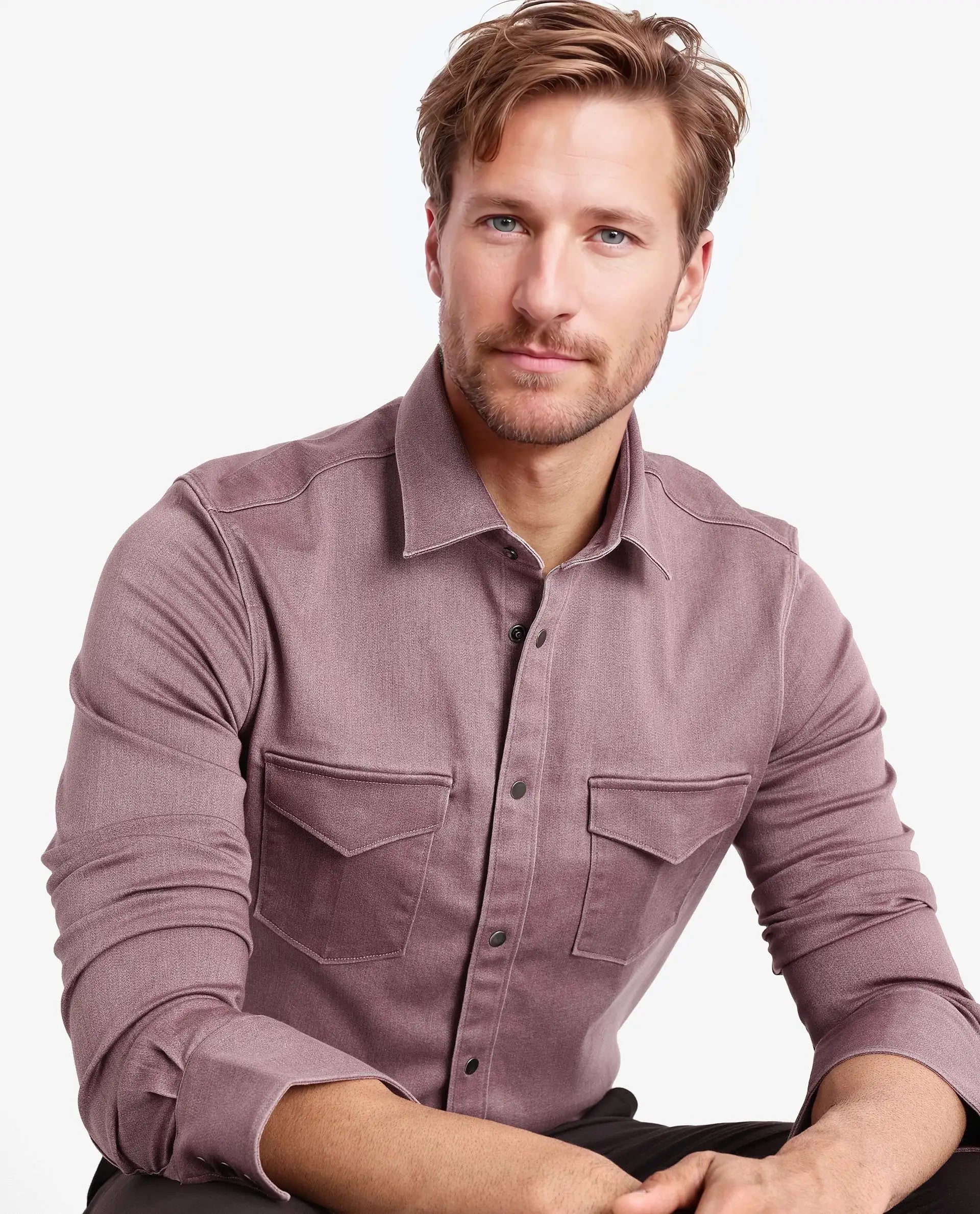 Men's Versatile Dress Shirts for Multiple OccasionsRare Rabbit Men Xenor Dusky Pink Full Sleeve Regular Fit Two Front Pocket Button Closure Twill Shirt Men's Versatile Dress Shirts for Multiple OccasionsRare Rabbit Men Xenor Dusky Pink Full Sleeve Regular Fit Two Front Pocket Button Closure Twill Shirt