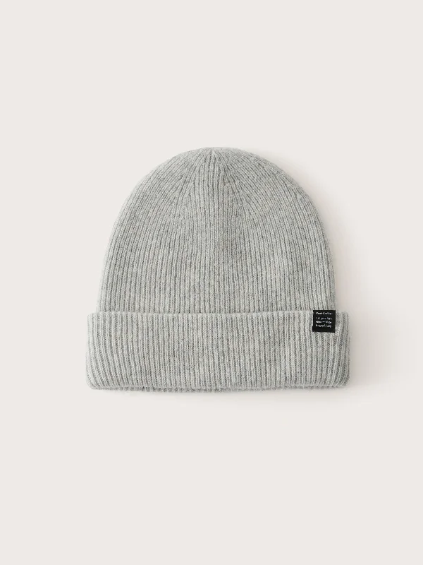 Waterproof Work HatsThe Yak Wool Beanie in Light Grey