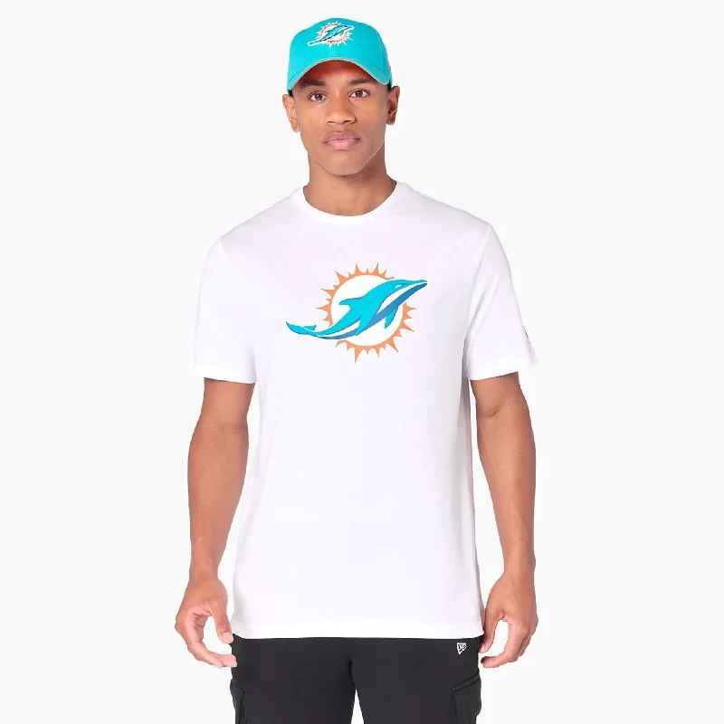 Men's Shirts with Geometric PatternsMiami Dolphins NFL White T-Shirt