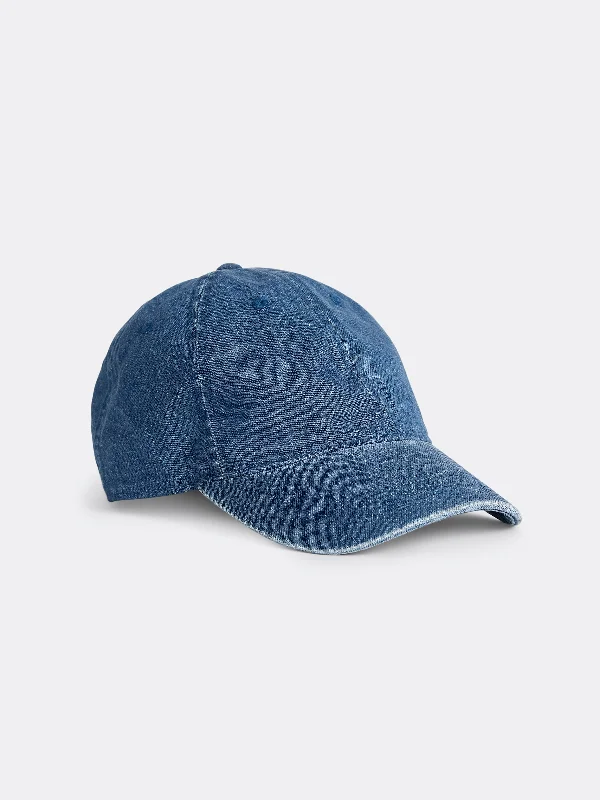 Casual Beanie CapsThe Denim Dad Cap in Sapphire Blue