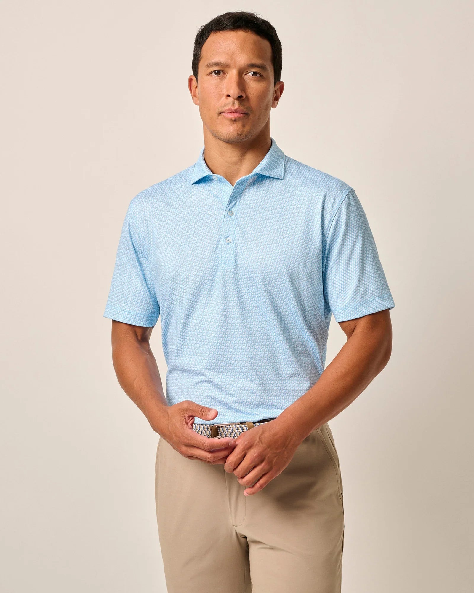 Men's Shirts for HikingJohnnie-O Island Times Prep-Formance Polo Shirt - Majorca