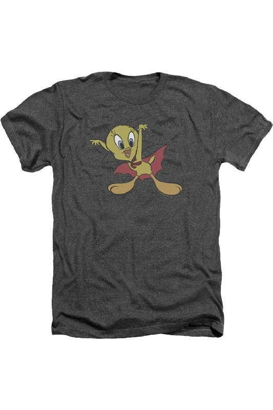 Men's Shirts for HuntingLooney Tunes Vampire Tweety Adult Heather Tee / T-Shirt