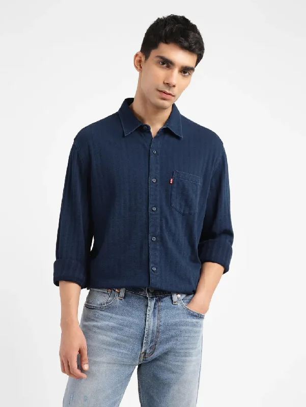 Men's Custom-Fit Shirts for a Personalized LookMen's Self Design Slim Fit Shirt