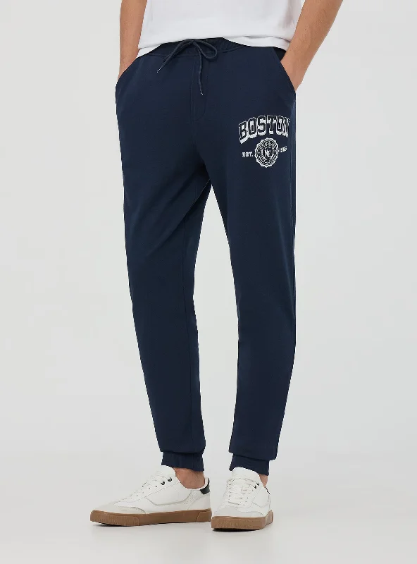Men's Patterned Pants with ChecksMan Full-length gym pants