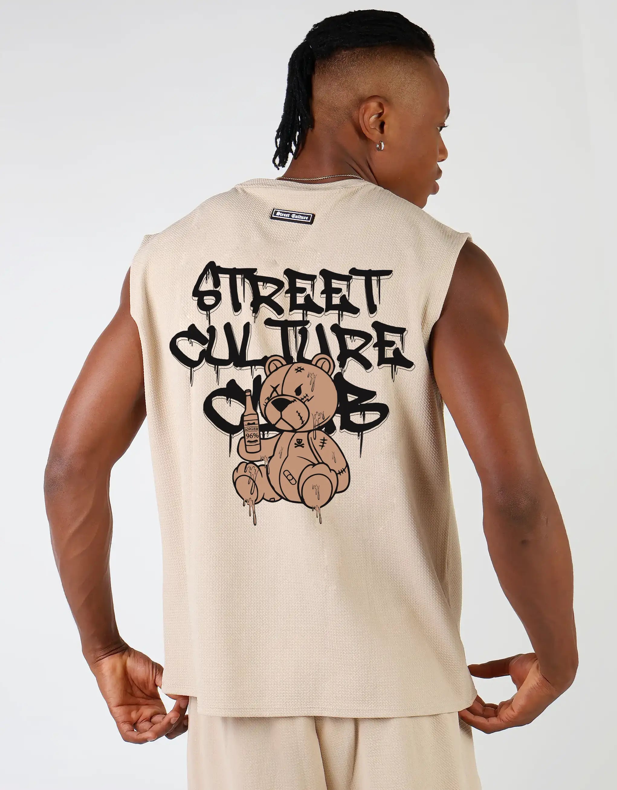 Men's Shirts with Velcro ClosuresVest Tee