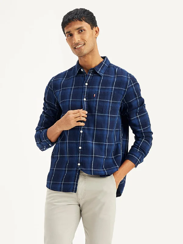 Men's Designer Dress Shirts for High-End FashionMen's Plaid Regular Fit Shirt