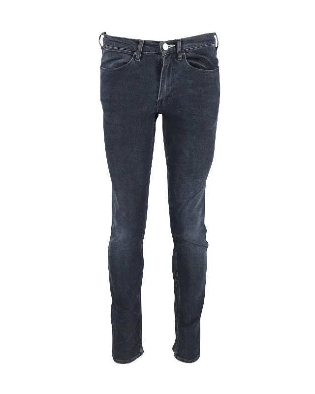Unique Men's Jeans DesignsAcne Studios Skinny Fit Jeans in Navy Cotton Denim