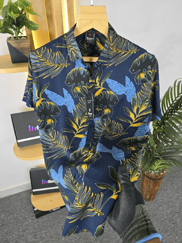 Men's Patterned Dress Casual Shirts for Smart-Casual Eventsaquarium palms printed shirts Men's Patterned Dress Casual Shirts for Smart-Casual Eventsaquarium palms printed shirts
