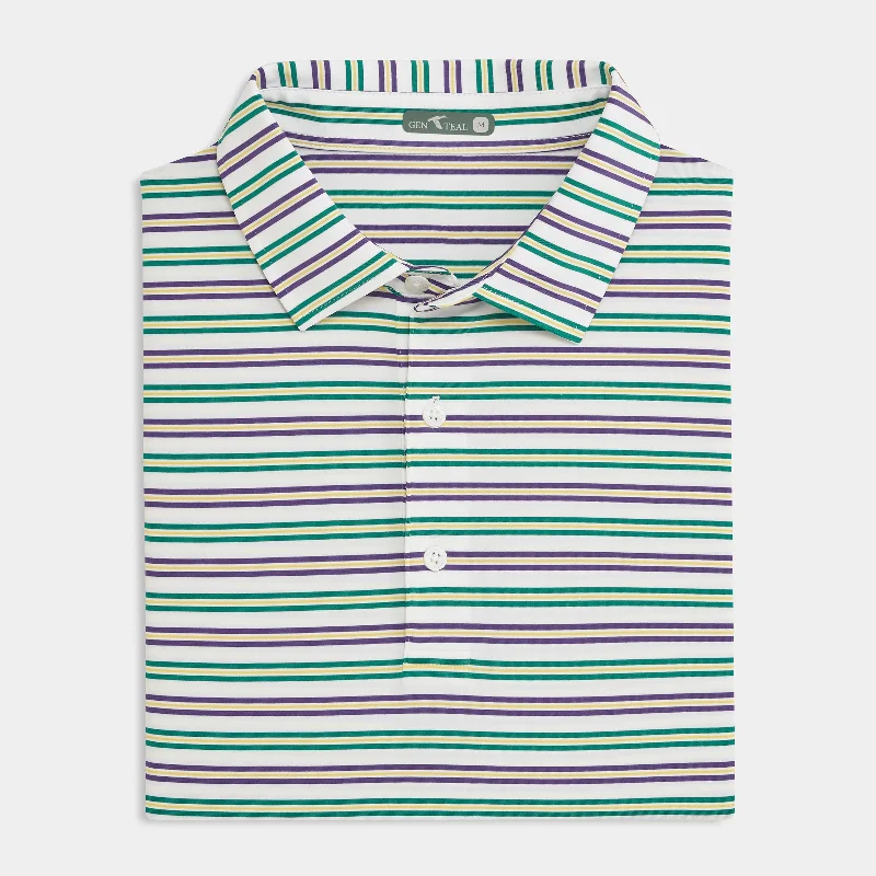 Men's Shirts for Outdoor ActivitiesMardi Gras Carnival Performance Polo