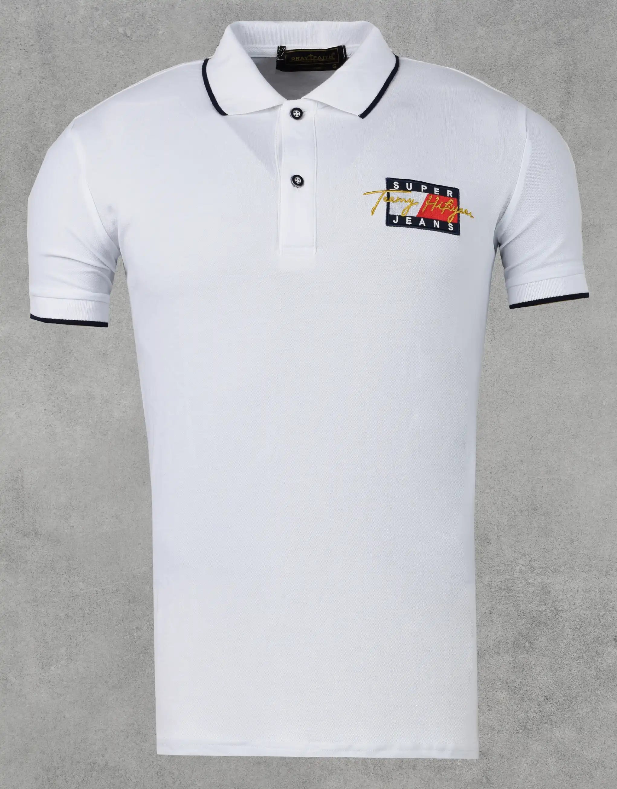 Men's Shirts with Velcro ClosuresPolo Tshirt