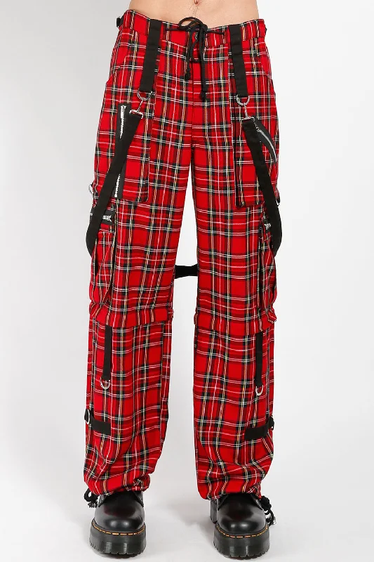 Men's Pants with Side PocketsTripp Clash Pants [Red Plaid]