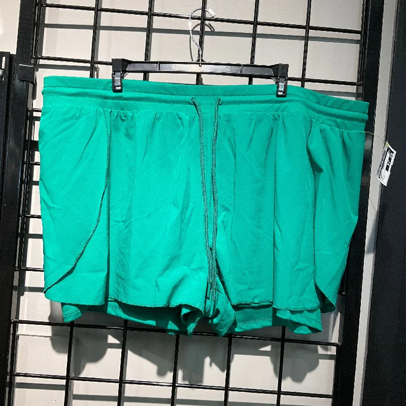 Men's Pants with Elastic CuffsAthletic Shorts By Mta Pro In Green, Size: 2x