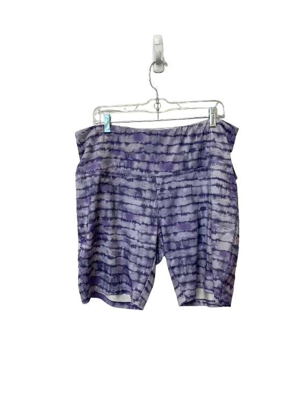 Men's Zippered Pants for SecurityPurple Athletic Shorts Vogo, Size 2x