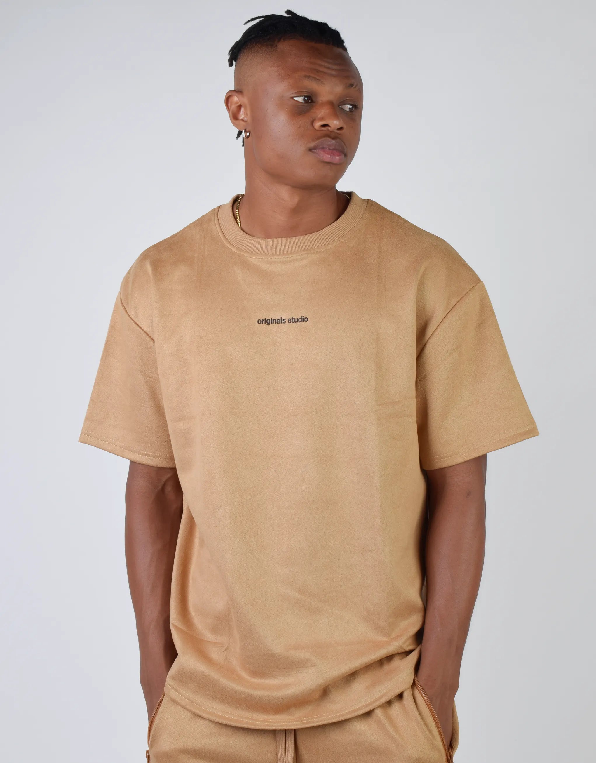 Men's Shirts with Antimicrobial TreatmentTshirt Suede