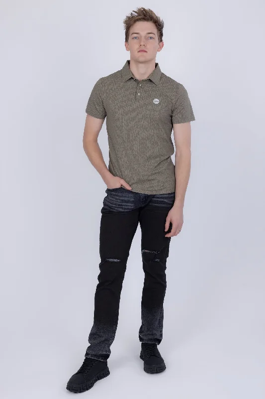 Men's Shirts with Double-Breasted DesignsAmsterdam Textured Polo Shirt