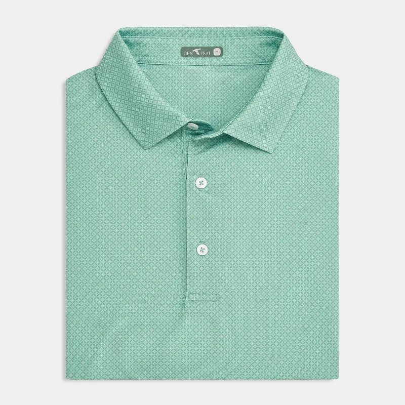 Men's Shirts with Button-Down CollarsCircle Printed Performance Polo