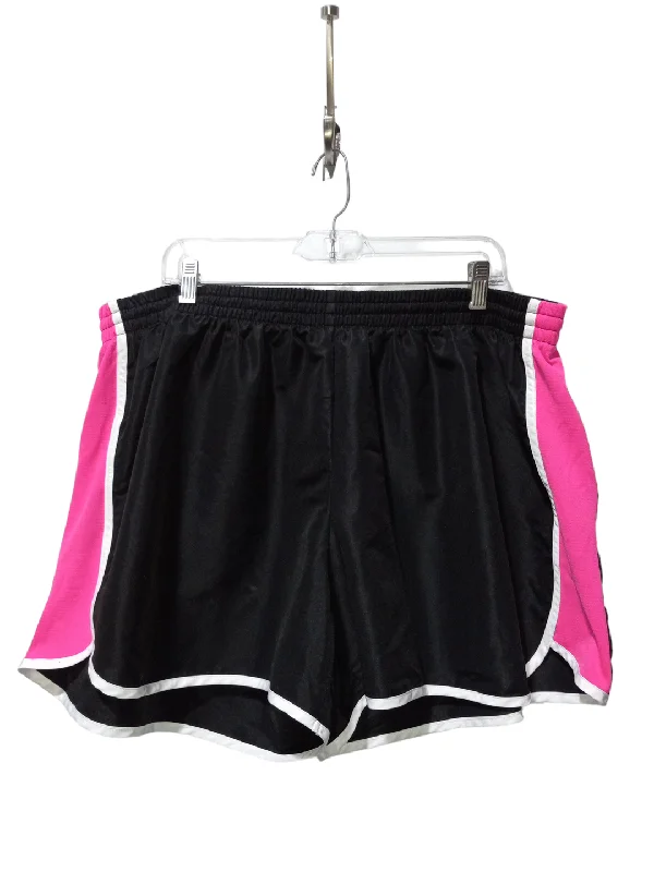 Men's Zippered Pants for SecurityBlack & Pink Athletic Shorts Danskin Now, Size 3x