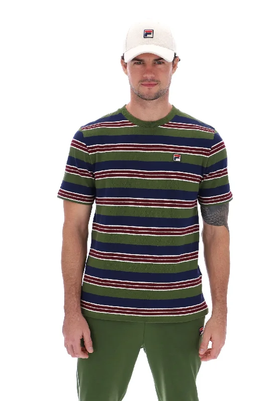 Men's Shirts with Hidden PocketsJesse Yarn Dye Stripe T-Shirt