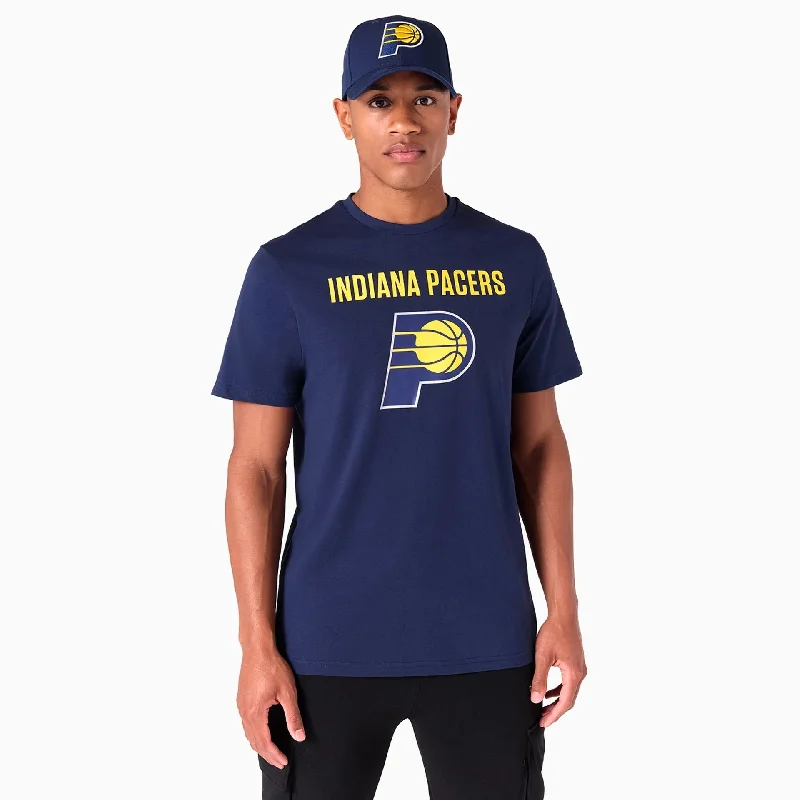 Men's Shirts with Pin CollarsIndiana Pacers NBA Navy T-Shirt