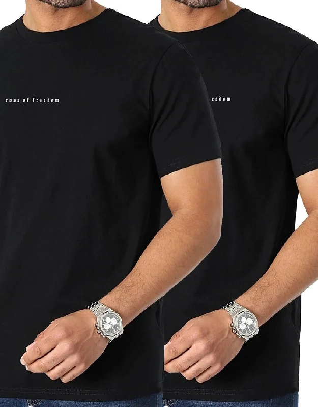 Men's Shirts with Asymmetrical Hemlines2Pack T-Shirts Basic