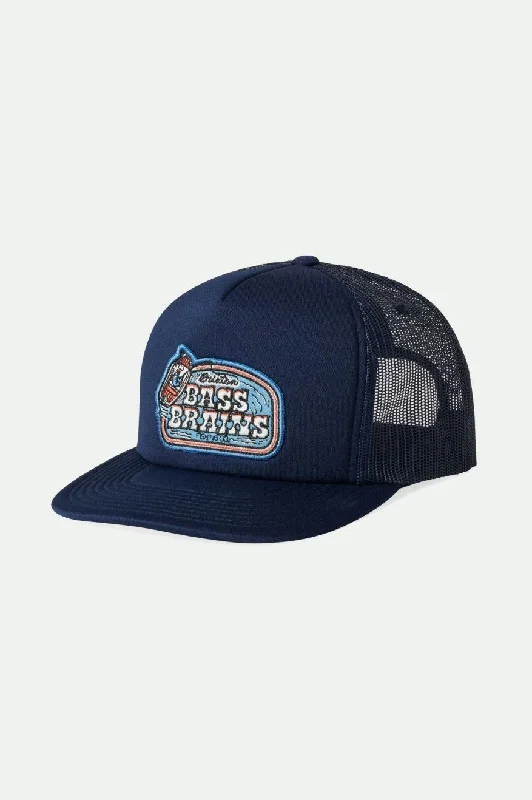 Customized Trucker HatsBass Brains Boat MP Trucker Hat - Washed Navy