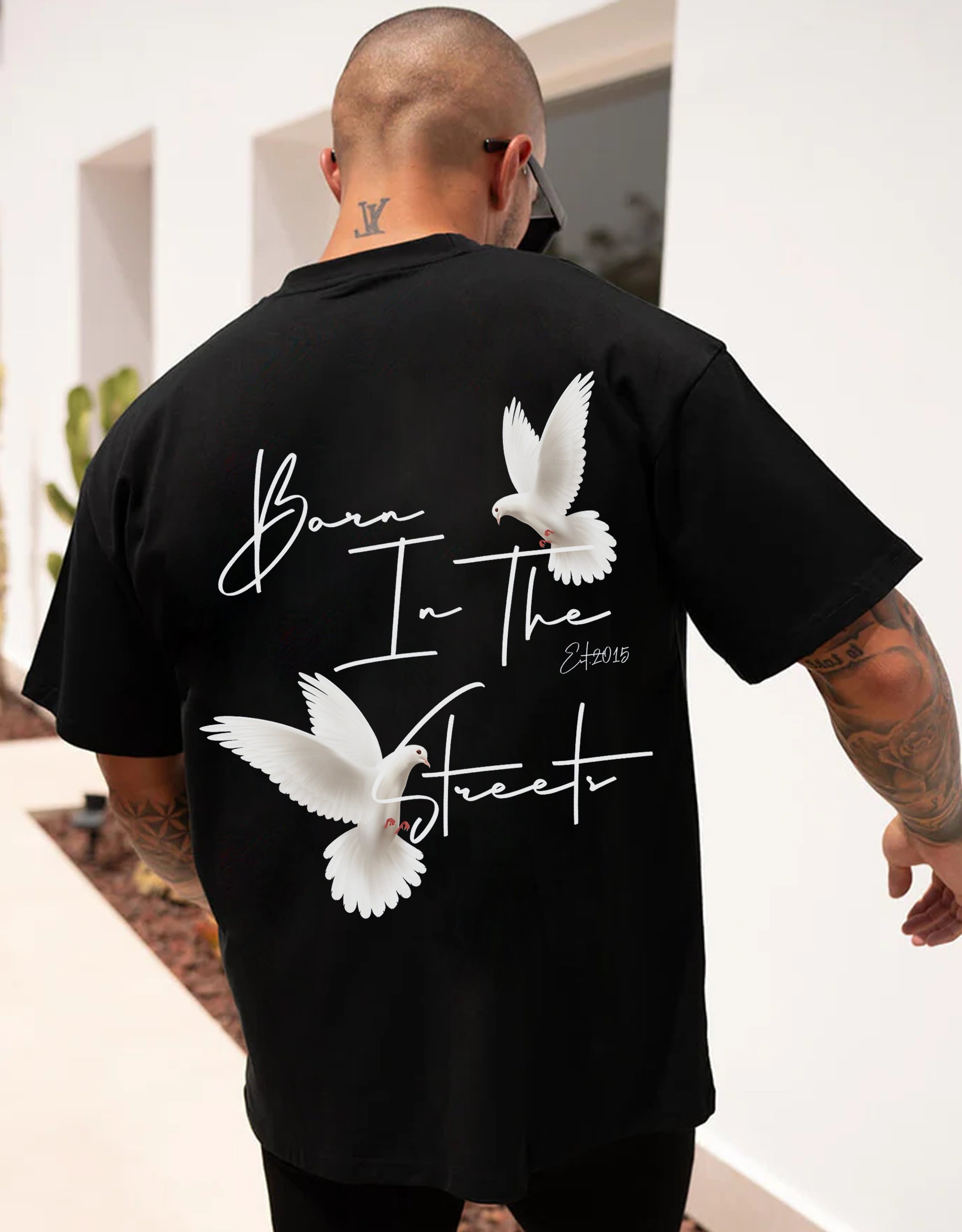 Men's Shirts with Contrast CollarsTshirt