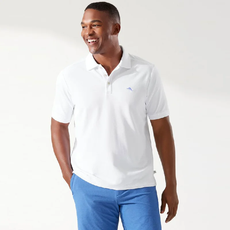 Durable Men's Work ShirtsTommy Bahama IslandZone Emfielder 2.0 Polo Shirt - Bright White Durable Men's Work ShirtsTommy Bahama IslandZone Emfielder 2.0 Polo Shirt - Bright White