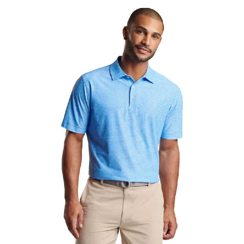 Men's Shirts with Graphic PrintsPeter Millar Spokes Performance Mesh Polo Shirt - Liberty Blue Men's Shirts with Graphic PrintsPeter Millar Spokes Performance Mesh Polo Shirt - Liberty Blue
