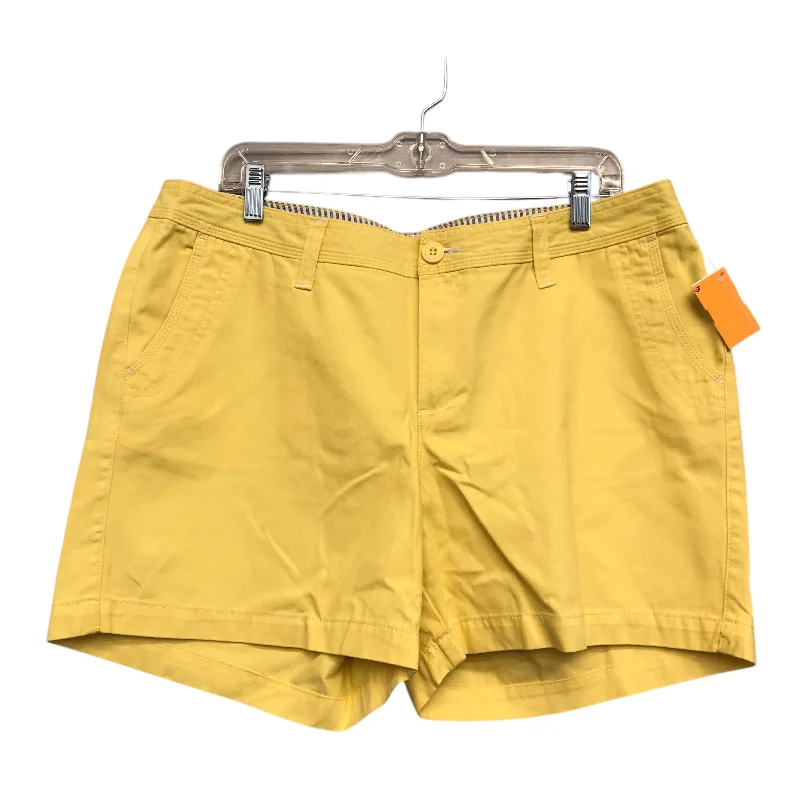 Men's Pants with Shallow PocketsShorts By Natural Reflections In Yellow, Size:14