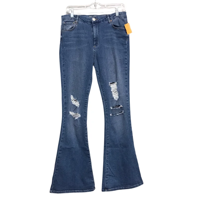 Men's Jeans with Functional PocketsJeans Flared By Asos In Blue Denim, Size:14