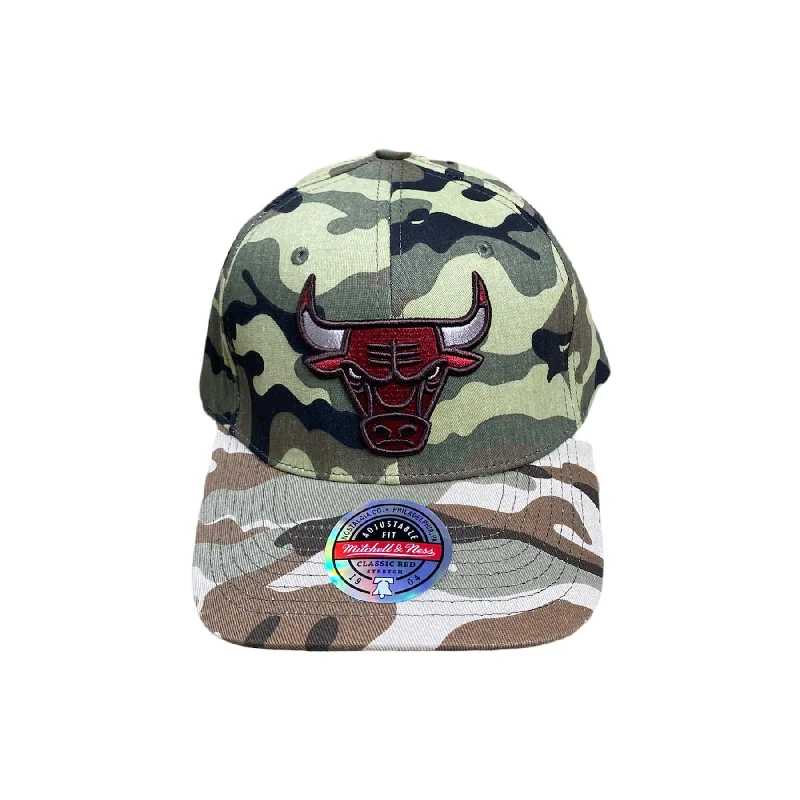 Embroidered Baseball CapsMitchell & Ness Nba Bulls Woodland Desert Snapback (Camo Woodland)