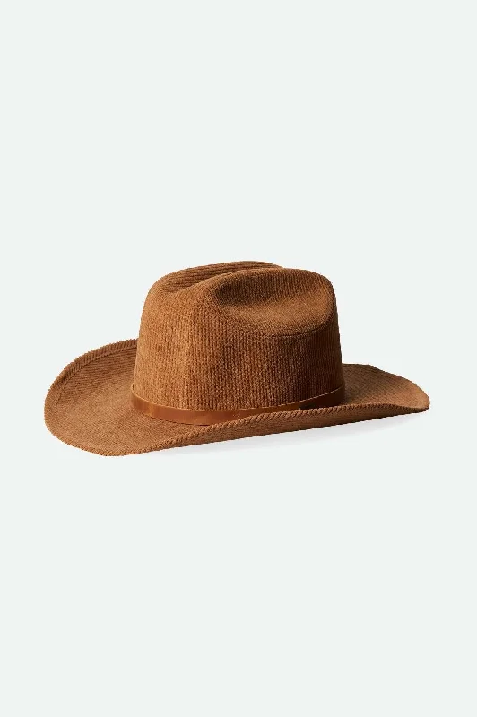 Elegant Top Hats for WeddingsRange 70's Cowboy Hat - Tobacco Brown Cord