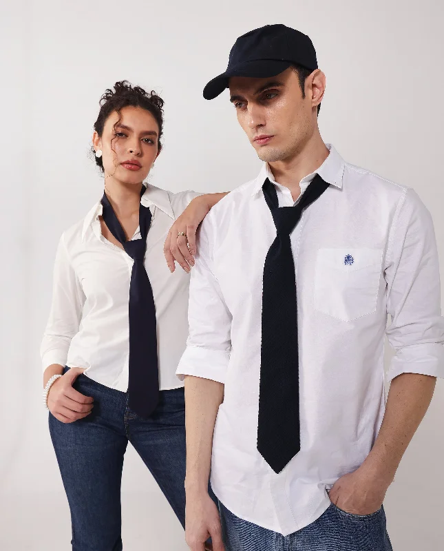 Men's Dressy Button-Down Shirts for Formal OccasionsRare Rabbit Men Oxob White Full Sleeve Collared Neck Button Closure Regular Fit Plain Shirt Men's Dressy Button-Down Shirts for Formal OccasionsRare Rabbit Men Oxob White Full Sleeve Collared Neck Button Closure Regular Fit Plain Shirt