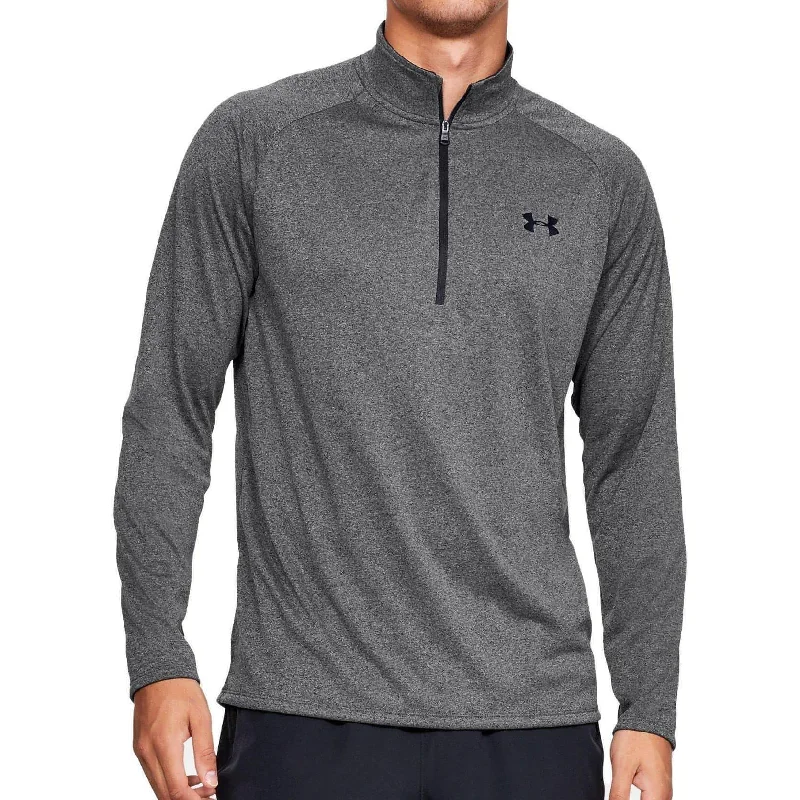 Men's Shirts with Contrast StitchingUnder Armour Tech Half Zip Long Sleeve Mens Training Top - Grey Men's Shirts with Contrast StitchingUnder Armour Tech Half Zip Long Sleeve Mens Training Top - Grey