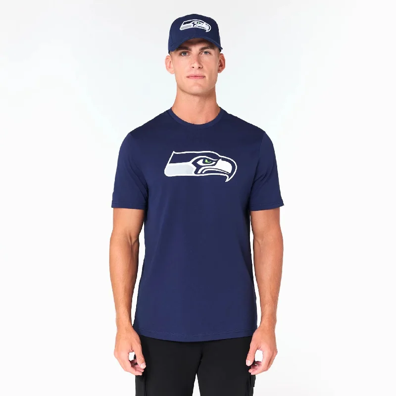 Men's Shirts with Belt AttachmentsSeattle Seahawks NFL Navy T-Shirt