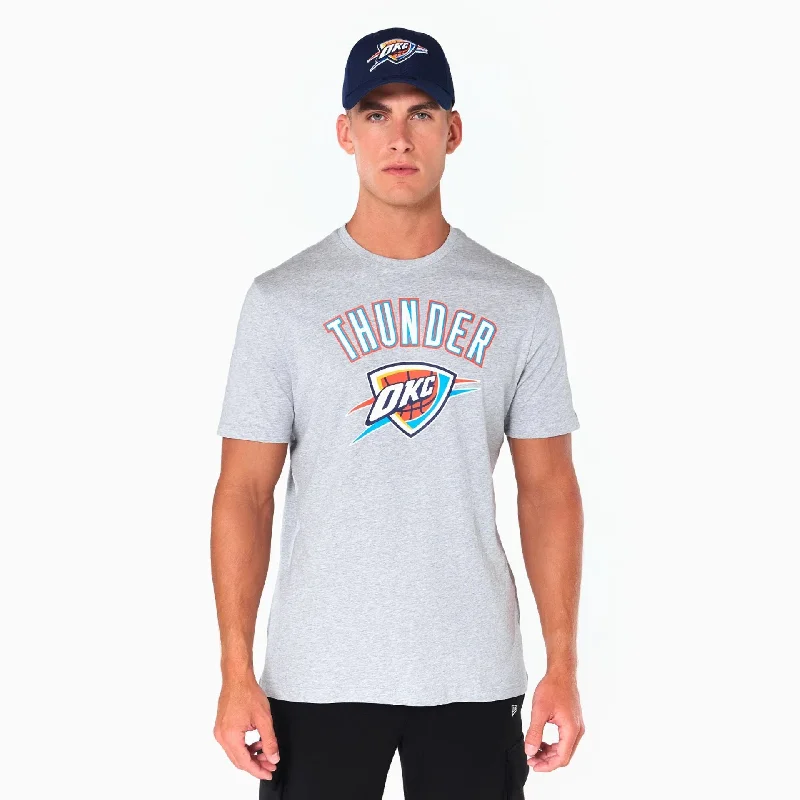 Men's Flowy Shirts for a Relaxed LookOklahoma City Thunder NBA Grey T-Shirt