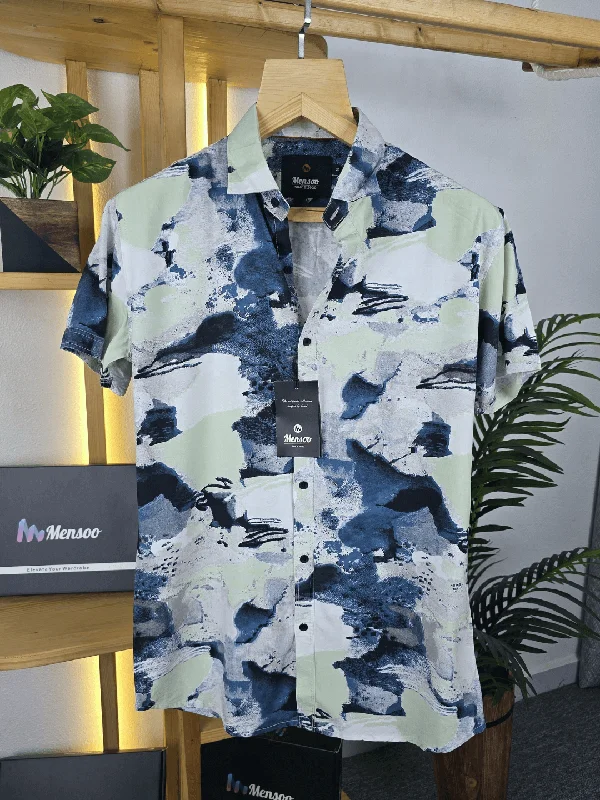 Men's Neutral-Tone Shirts for Versatile StylingMensoo Printed Hs Shirt