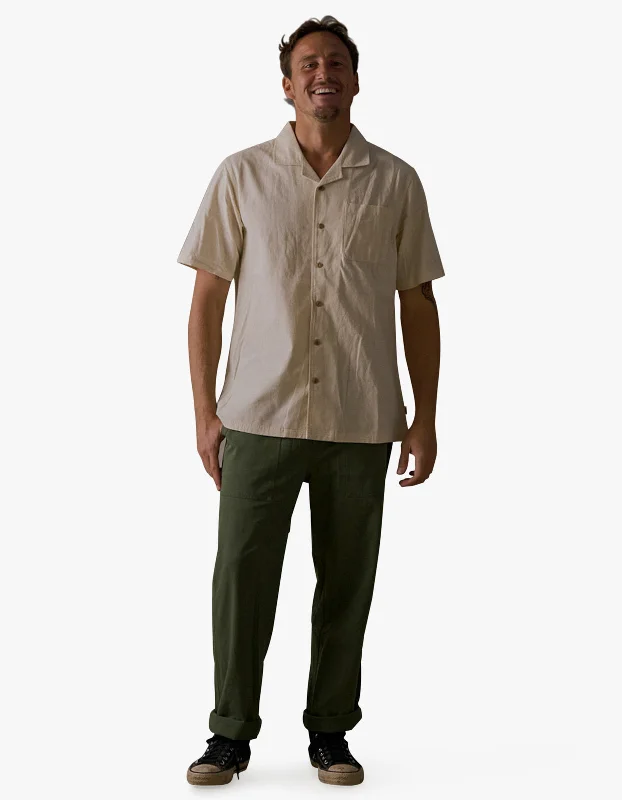 Men's Pants with Stain-Resistant TreatmentTwill Pants - Green