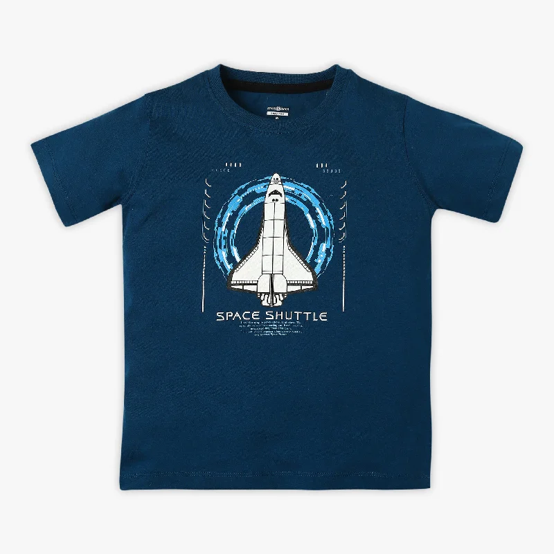 Men's Shirts with Snap ButtonsBoy's Regular Fit Graphic T-Shirt