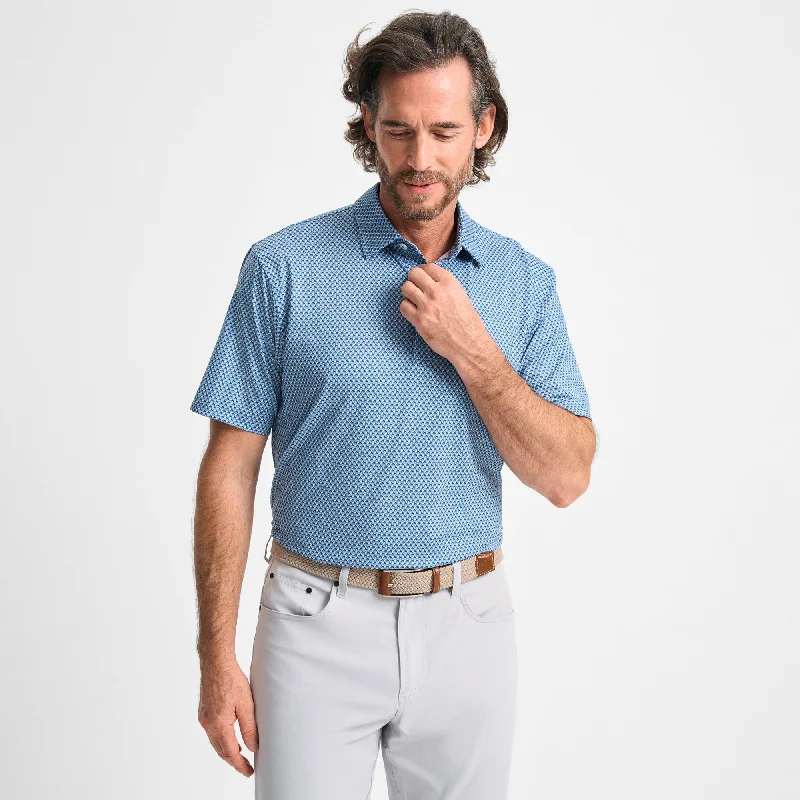 Versatile Men's Tank TopsGeo Box Printed Performance Polo