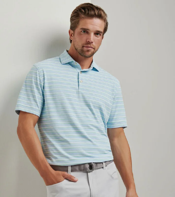 Men's Flowy Shirts for a Relaxed LookPeter Millar Men's Atrium Performance Jersey Polo Shirt - Pale Blue Men's Flowy Shirts for a Relaxed LookPeter Millar Men's Atrium Performance Jersey Polo Shirt - Pale Blue
