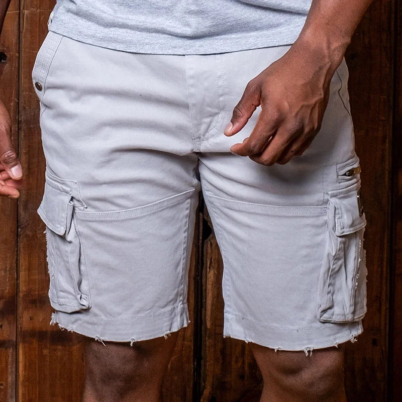 Men's Pants with Ripped and Distressed DetailsDaily Trade Short Puku