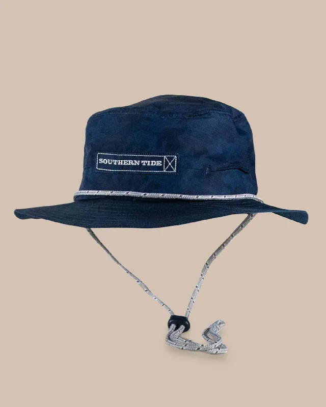 Embroidered Bucket HatsWaterway Camo Print Performance Sun Hat - Navy