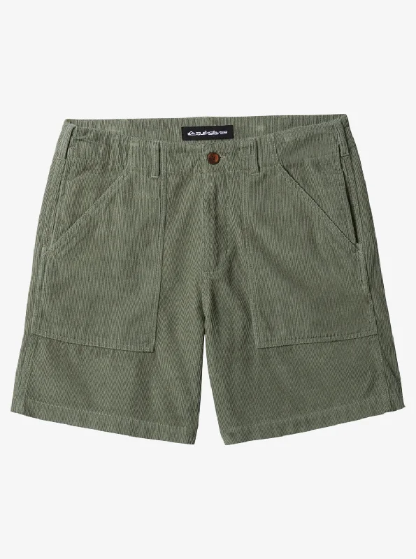 Men's Pants with Cargo PocketsSurf Fatigue Corduroy Shorts - Sea Spray