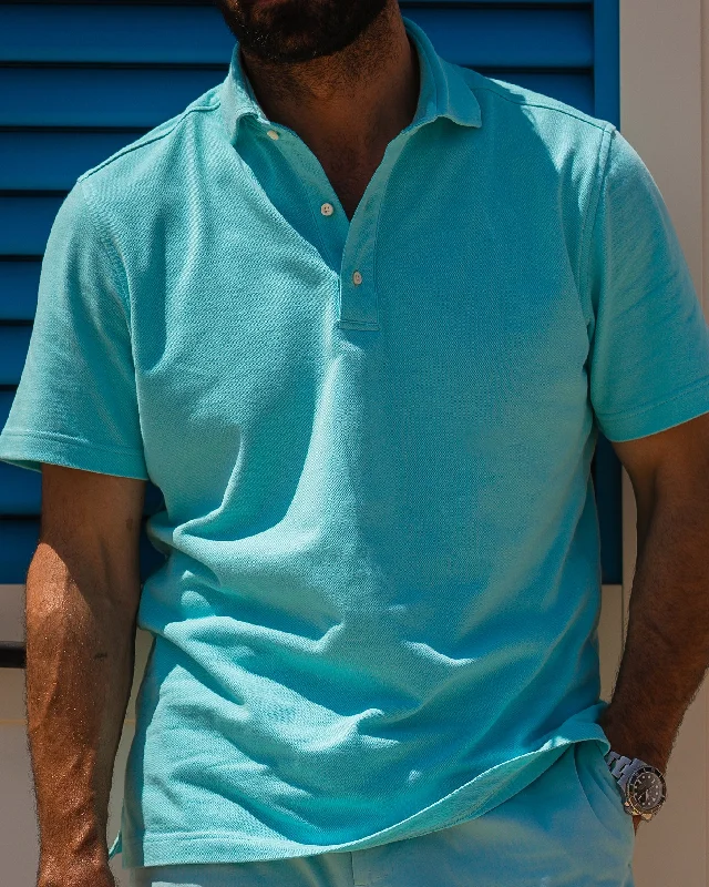 Men's Tailored Shirts for a Professional AppearanceIce Blue Polo T-Shirt