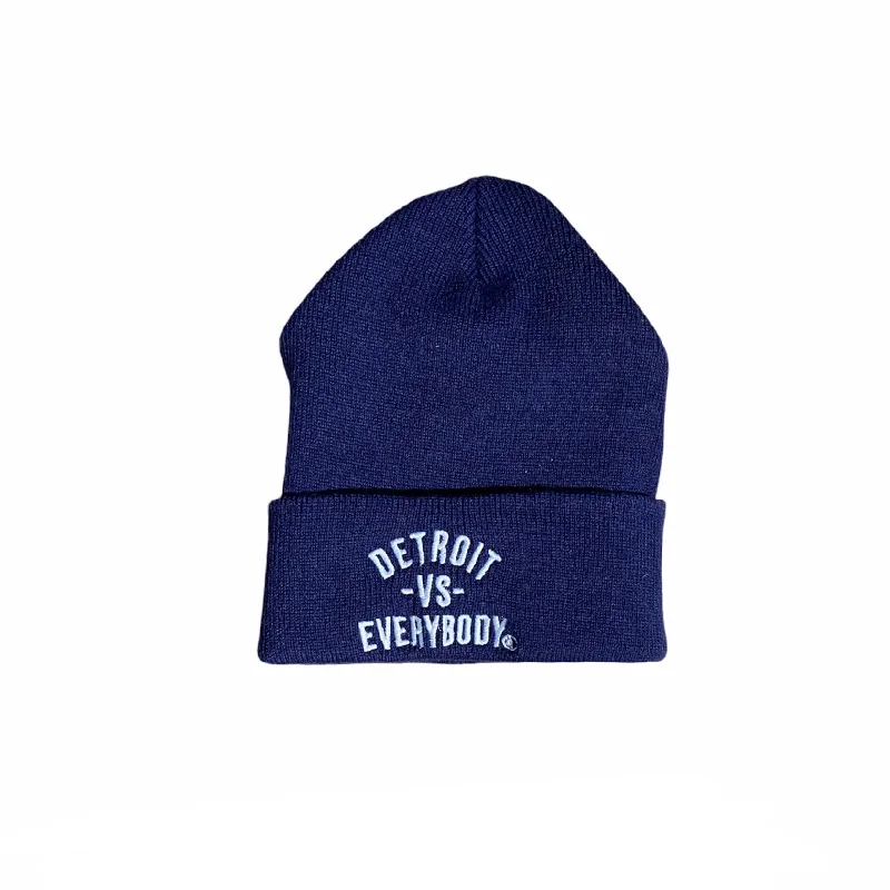 Stylish Baseball Hats for MenDetroit Vs Everybody Knit Beanie (Navy)