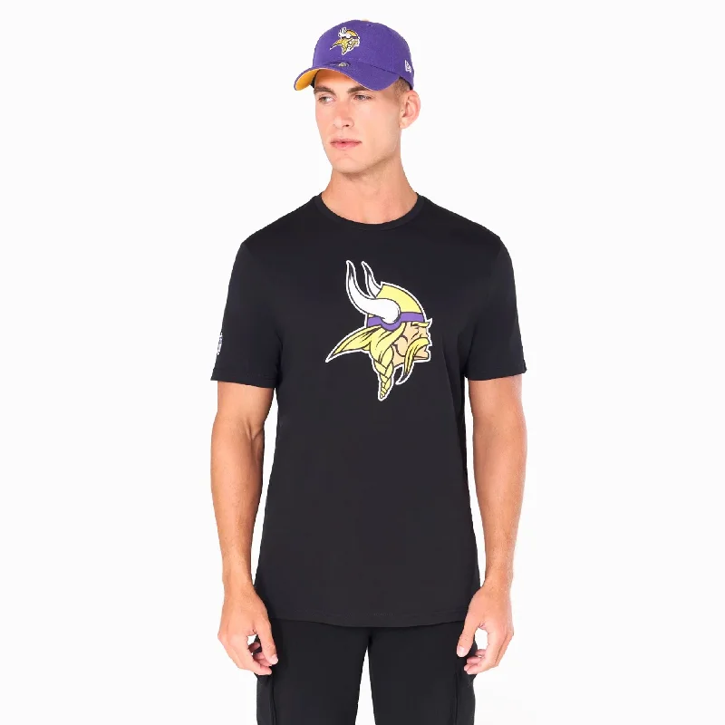 Men's Shirts with Embellished SleevesMinnesota Vikings NFL Black T-Shirt