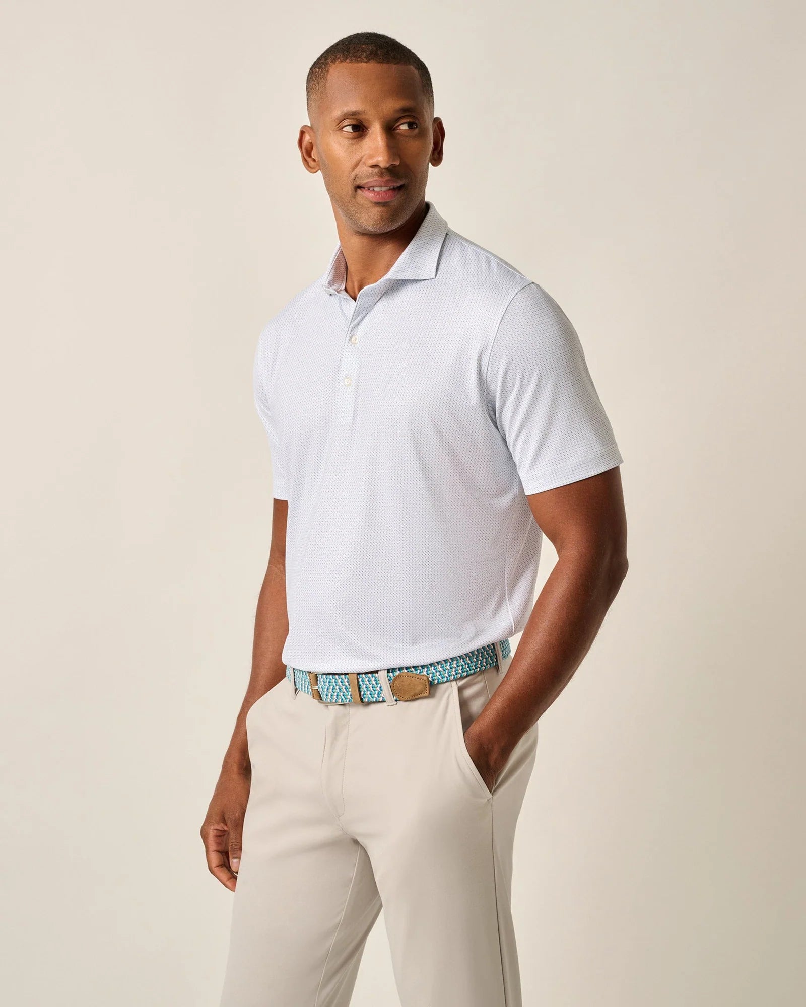 Men's Shirts with Hidden ButtonsJohnnie-O Tee Time Prep-Formance Polo Shirt - Thunder Men's Shirts with Hidden ButtonsJohnnie-O Tee Time Prep-Formance Polo Shirt - Thunder
