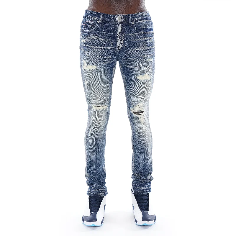 Men's Jeans for a Dressy OccasionPUNK SUPER SKINNY IN BLUE STREAK