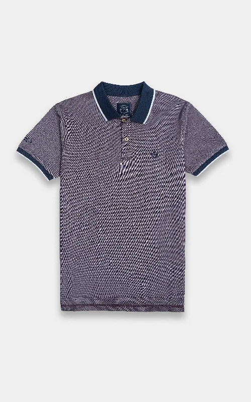 Men's Shirts with Custom MonogramsBIRD EYE TIPPING POLO MAROON